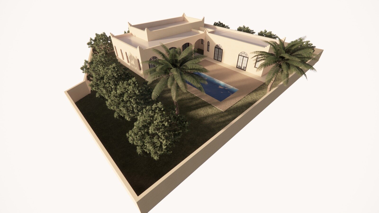 La villa du lot 05, type H, sur sa parcelle