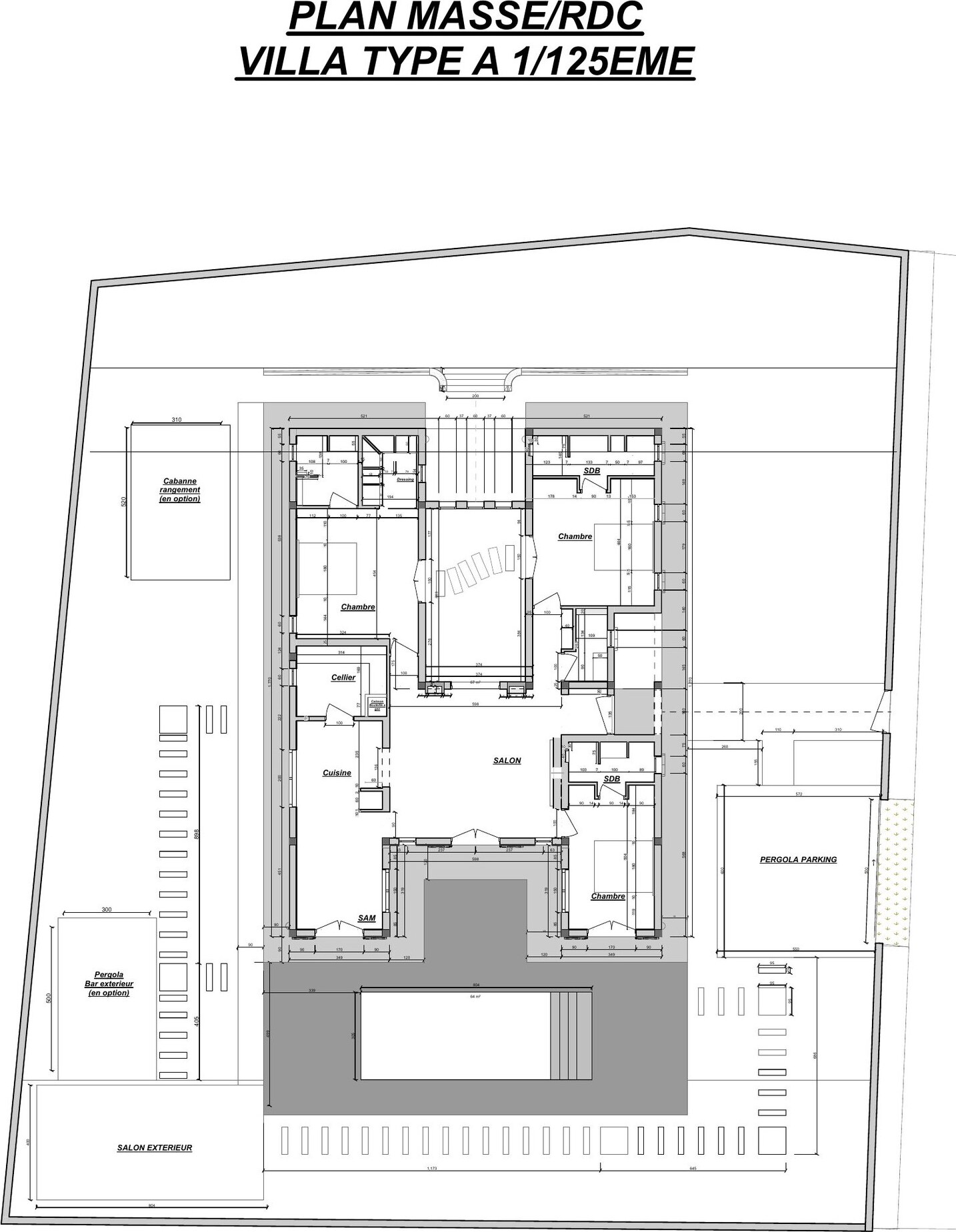 Site plan and ground floor of plot 06