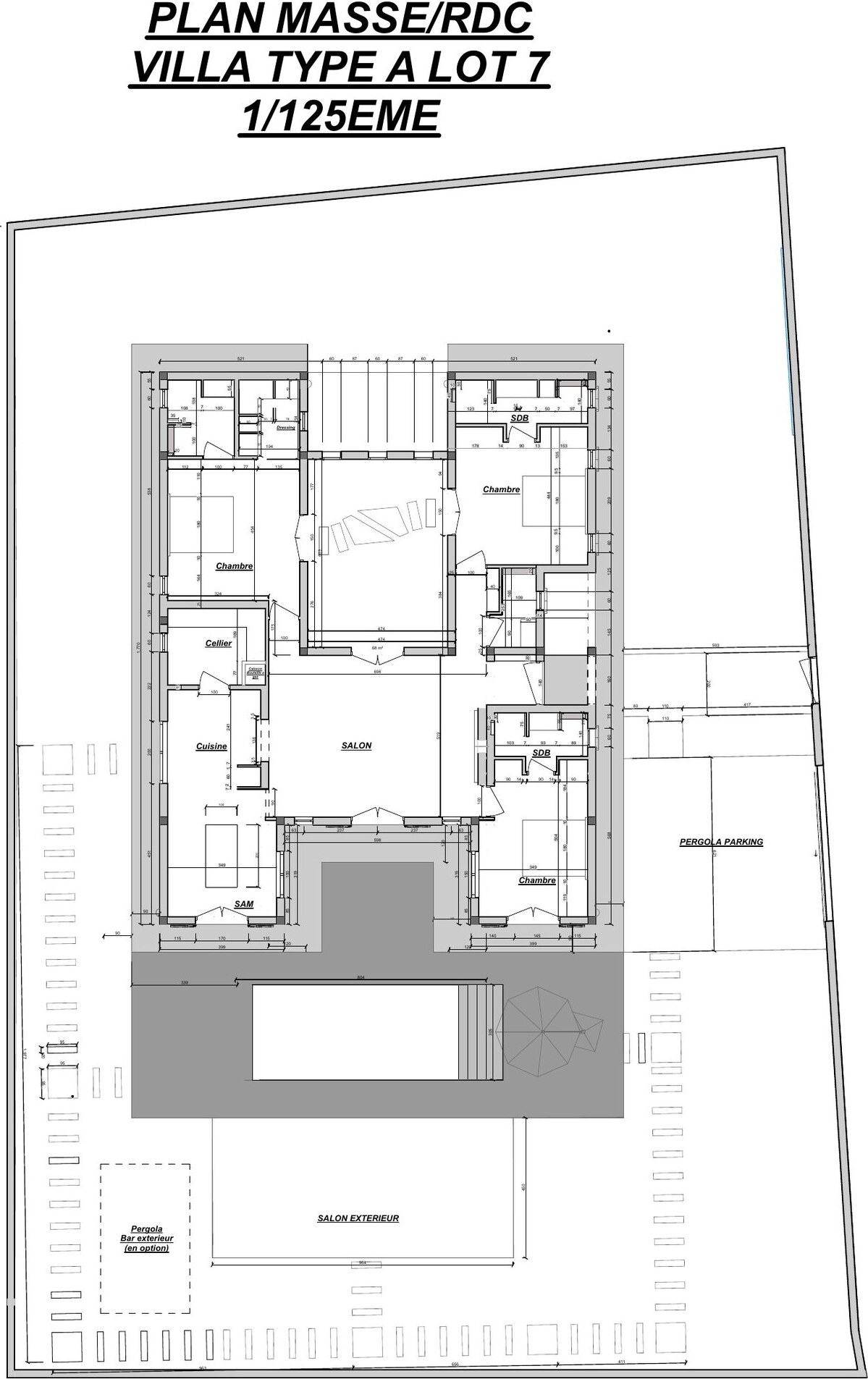 Site plan and ground floor of plot 07