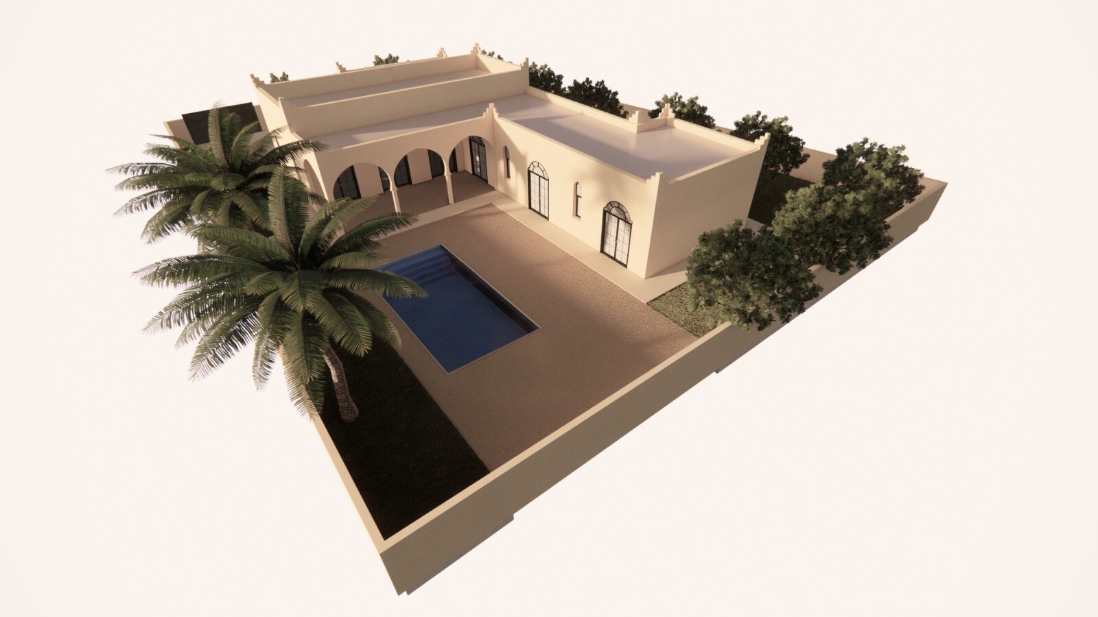 La villa du lot 09, type D, sur sa parcelle