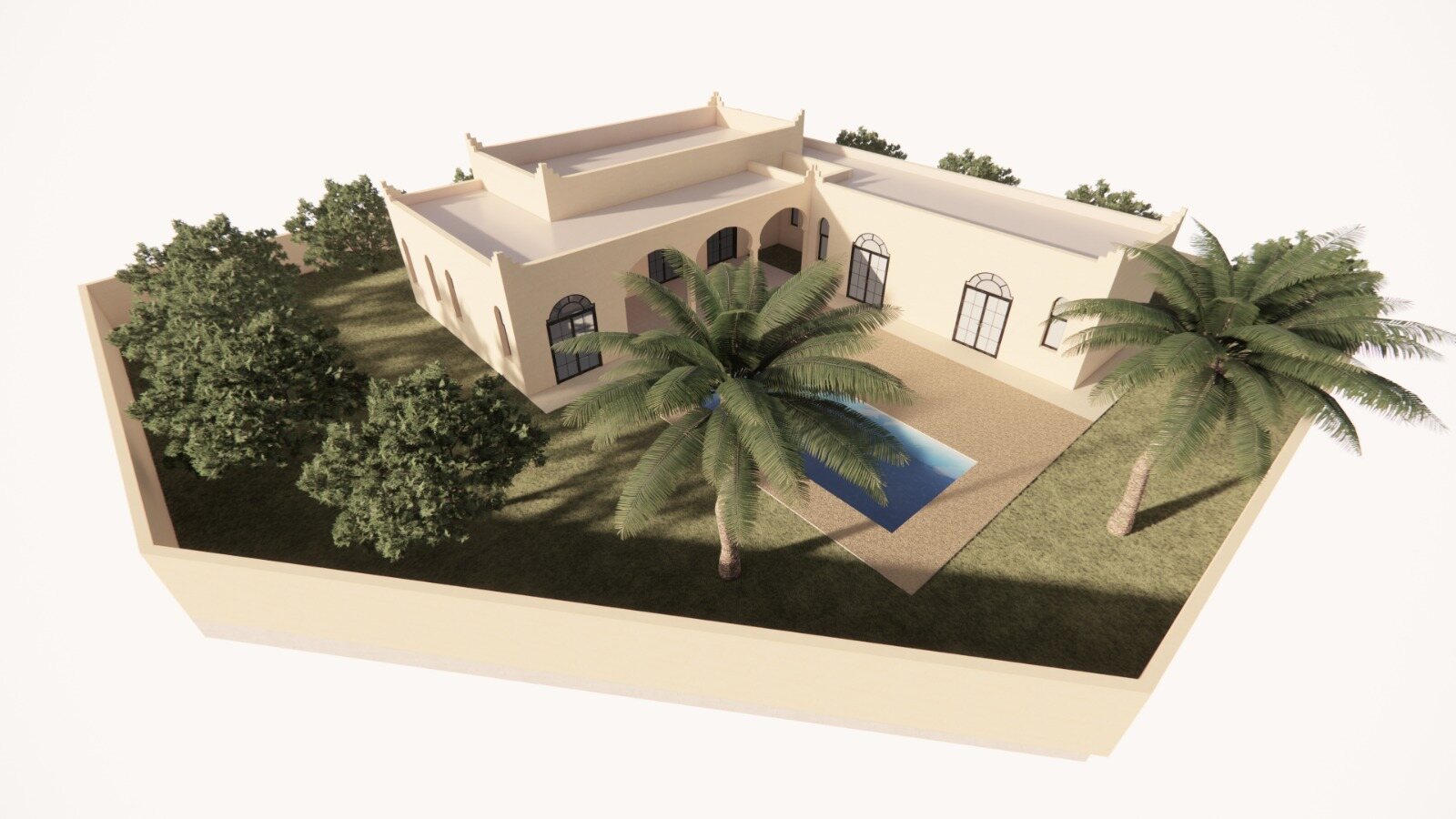 La villa du lot 11, type H, sur sa parcelle