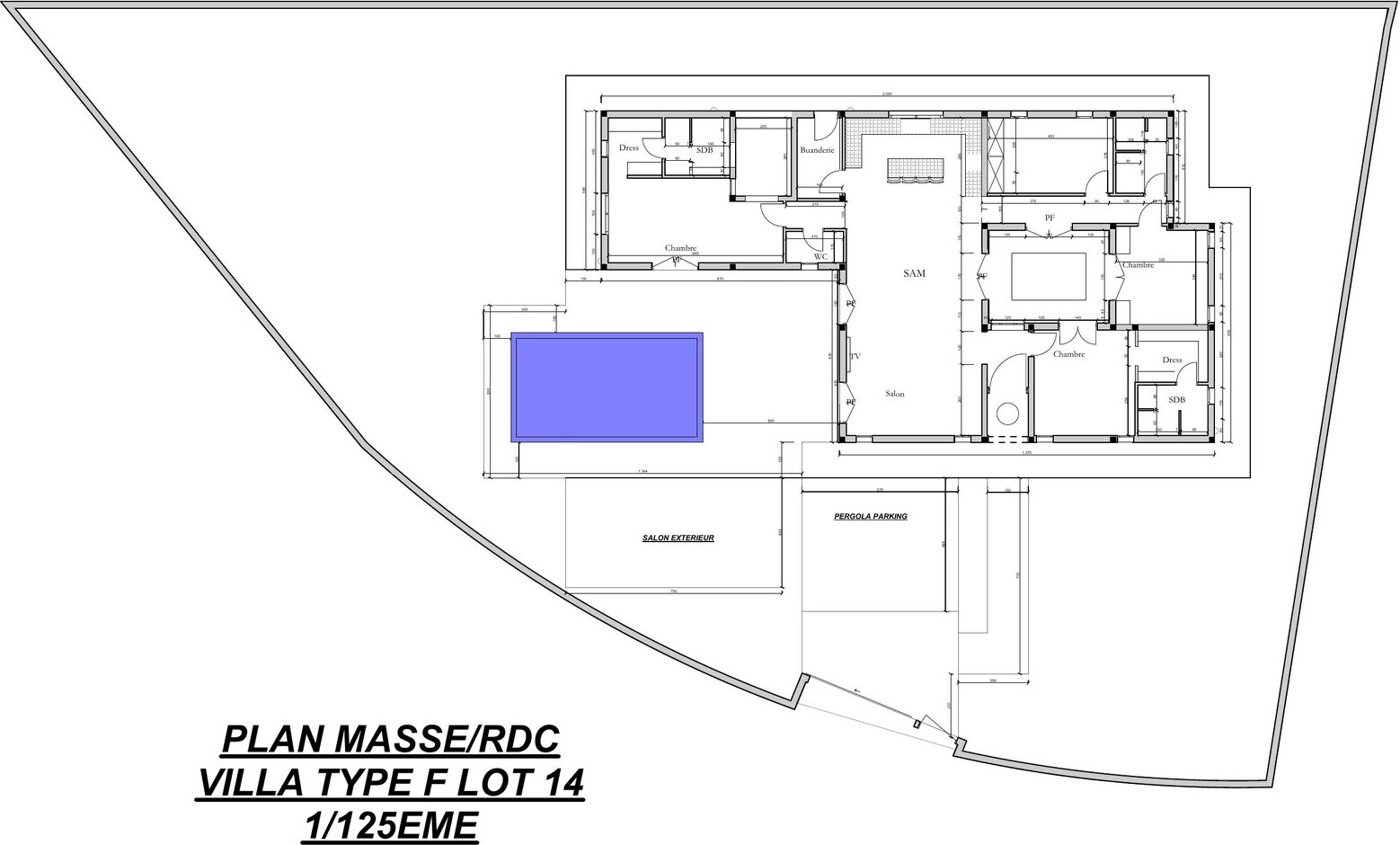 Site plan and ground floor of plot 14